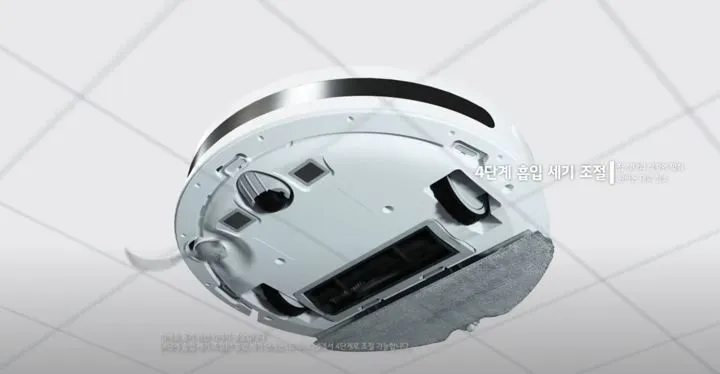 로봇청소기 하부 구조 — 제품 설명 3D 작업