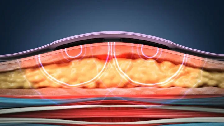 마사지기 피부 단면 — 상세페이지 3D 작업