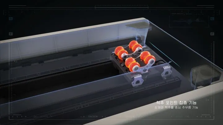 메디컬 안마기 구동원리 — 전시 홍보 3D 작업